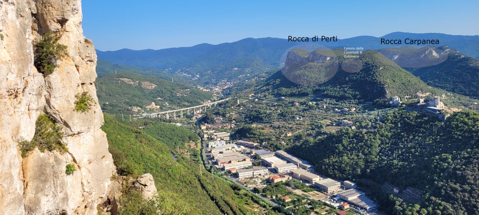 Übersicht Rocca di Perti 