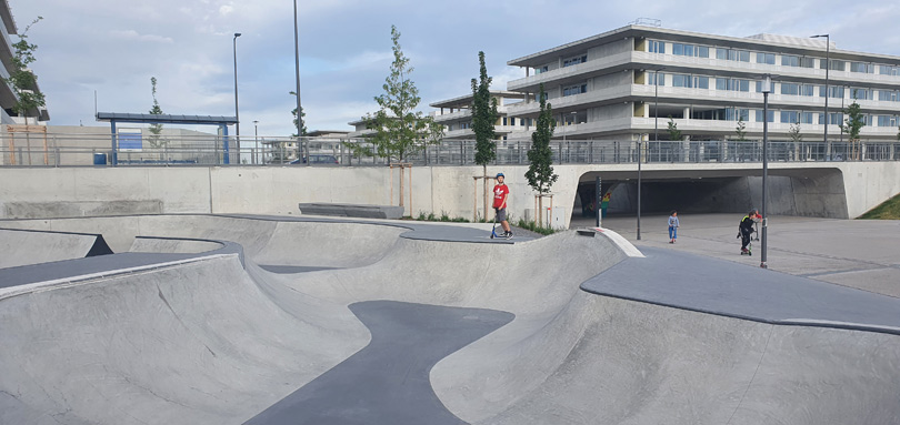 Skatepark am Bildungscampus in München Neuaubing