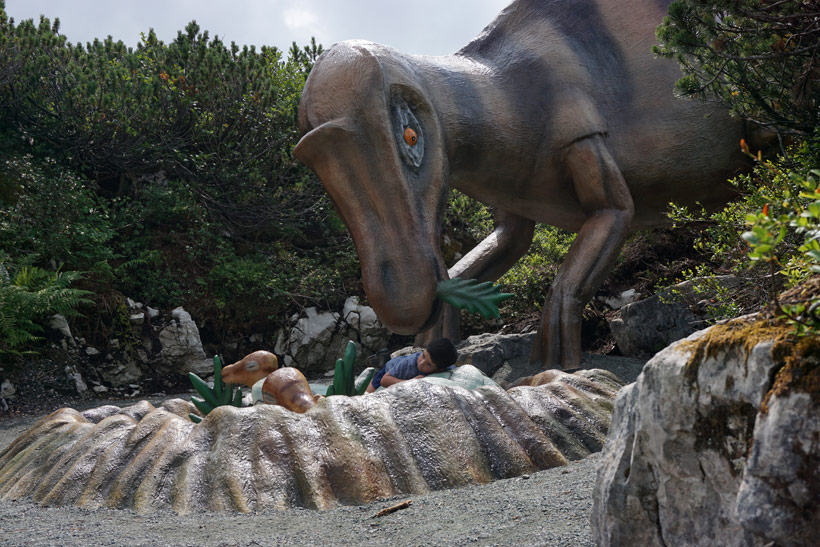 Steinplatte Dinosaurier